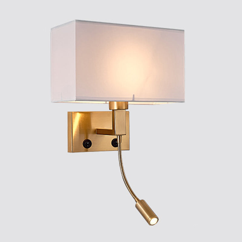 Lámpara de lectura LED de 20.5 pulgadas de altura Lámpara de lectura ajustable Lámpara de pared nórdica en latón