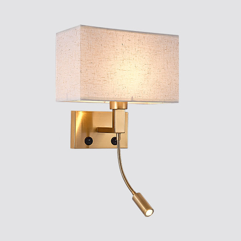 Lámpara de lectura LED de 20.5 pulgadas de altura Lámpara de lectura ajustable Lámpara de pared nórdica en latón