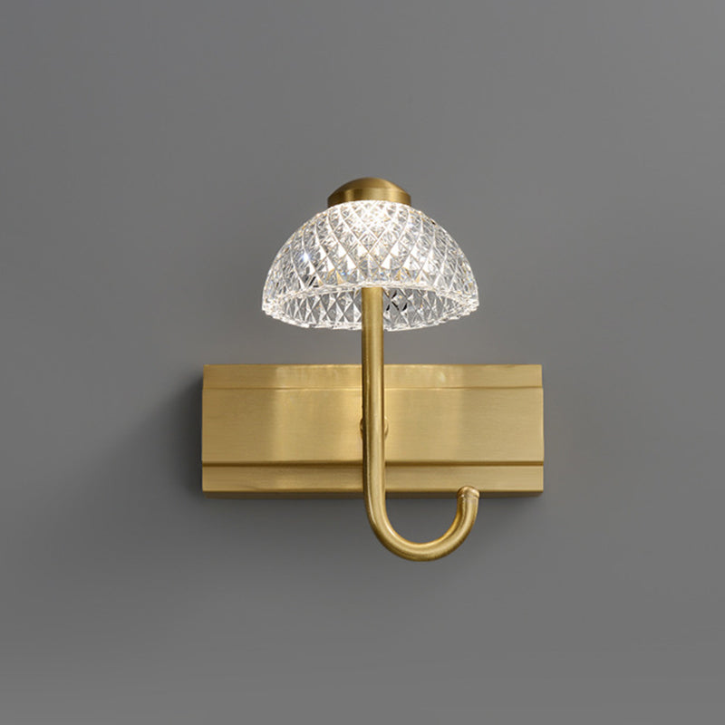 Modern Minimalist Style Wall Mounted Vanity Lights Copper Vanity Fixtures for Toilet