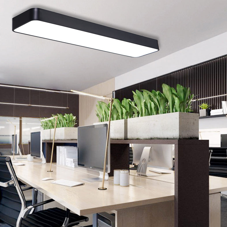 Modern Style Acrylic LED Flush Light Office Ceiling Mounted Light with 1 Light