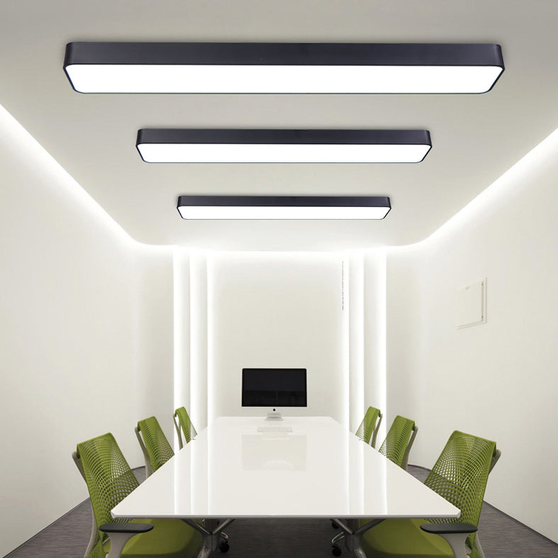 Modern Style Acrylic LED Flush Light Office Ceiling Mounted Light with 1 Light