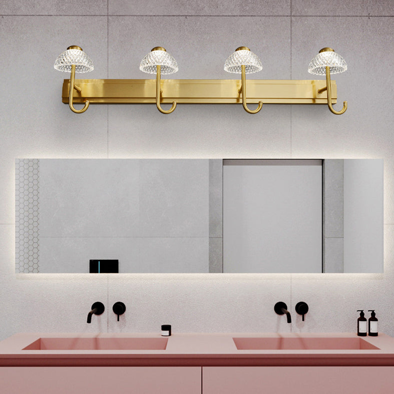 Modern Minimalist Style Wall Mounted Vanity Lights Copper Vanity Fixtures for Toilet