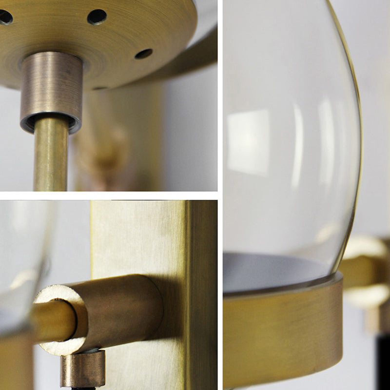 Modern Minimalist Style Globe Wall Lighting Ideas Glass 1 Light Wall Lamps for Living Room