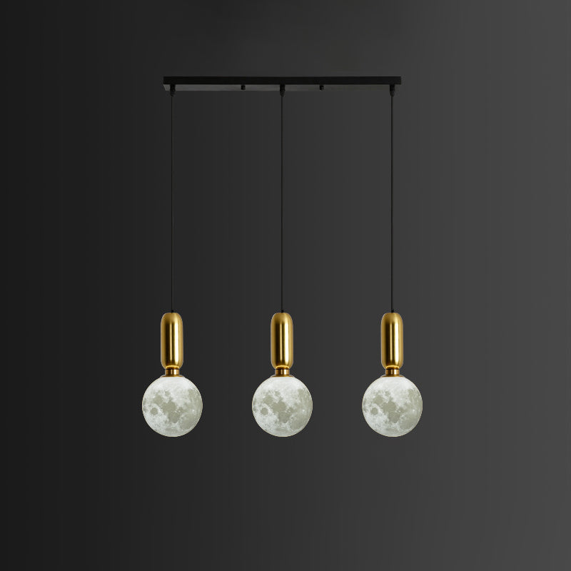 Moderne stijl plafondlicht met maanontwerpglasvorm Clusterverlichting