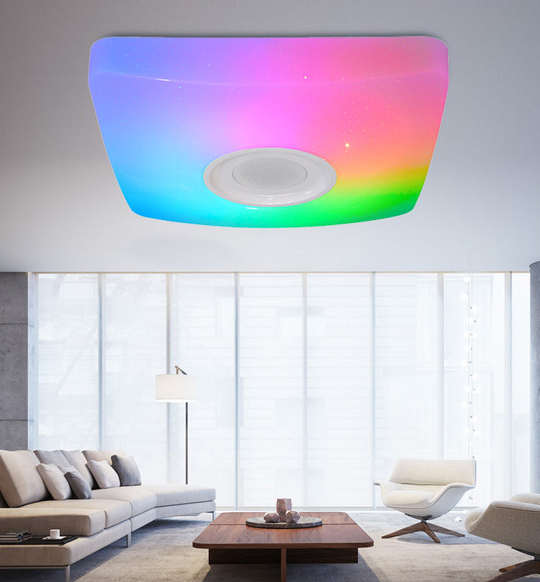 Unterputz-Deckenleuchte, LED-Licht, intelligentes Bluetooth-Musiklicht, buntes Licht, Ladenleuchte