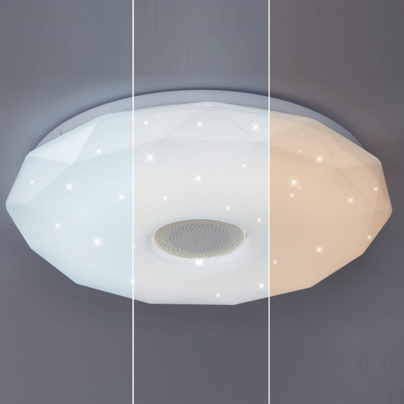 Modern Ceiling Light Fixture Phone Control Light Bluetooth LED Light Bedroom Light