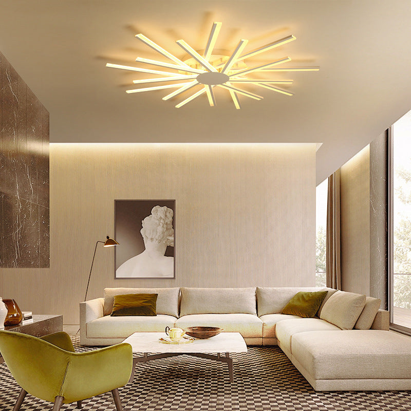 Cross acryl semi-inbouw plafondlamp Modern wit semi-inbouw plafond LED-licht
