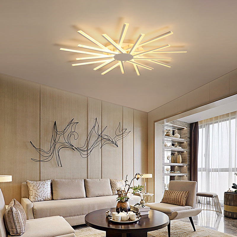 Cross acryl semi-inbouw plafondlamp Modern wit semi-inbouw plafond LED-licht