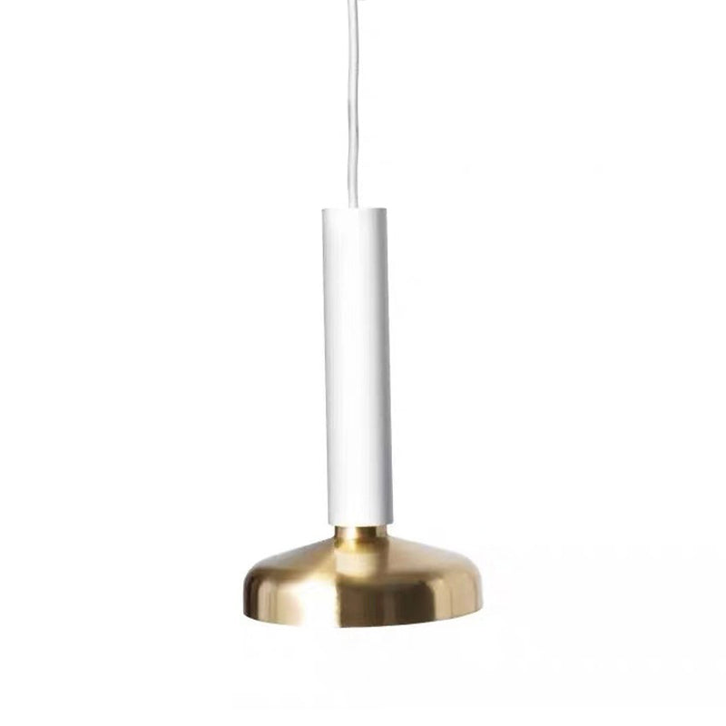 Kit de luz colgante de metal de granero Minimalista 1 Kit de lámpara colgante blanca/negra para la cama