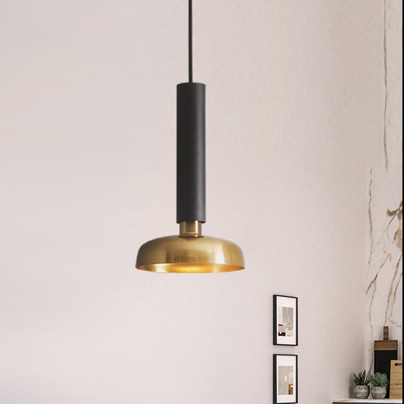 Kit de luz colgante de metal de granero Minimalista 1 Kit de lámpara colgante blanca/negra para la cama
