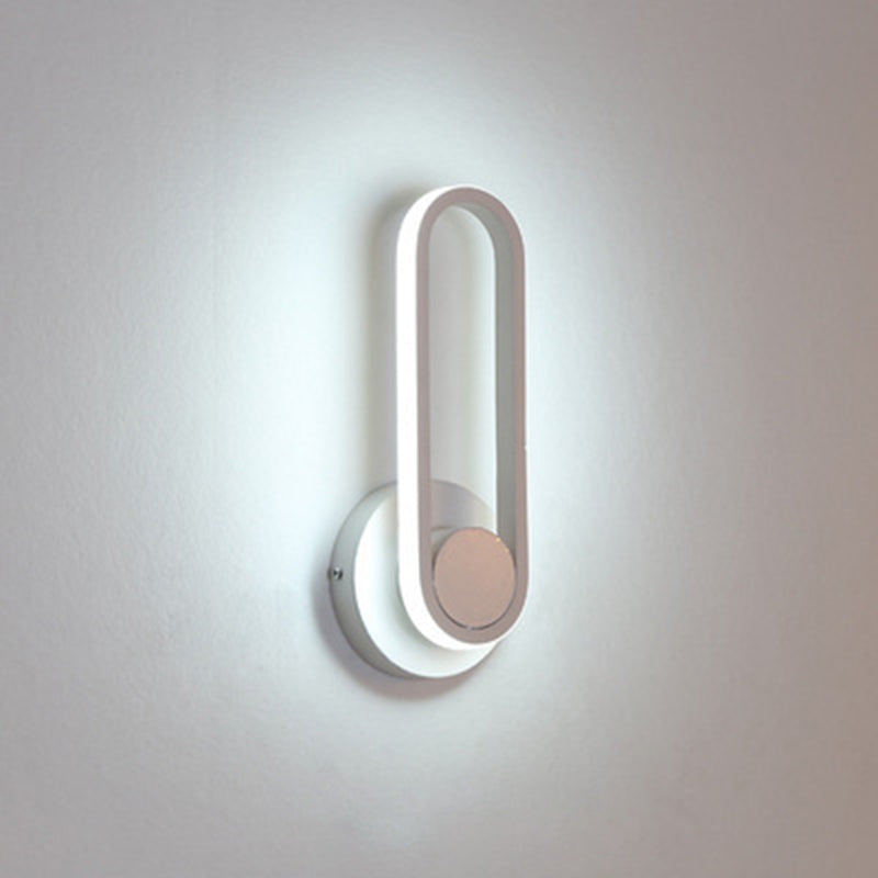 11.8" Height Modern Simplicity LED Wall Lamp 330° Rotatable Line Light for Bedroom
