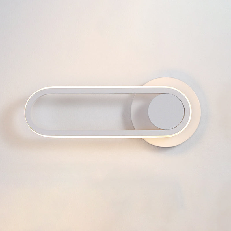 11.8" Height Modern Simplicity LED Wall Lamp 330° Rotatable Line Light for Bedroom