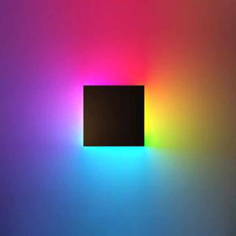 Estilo contemporáneo Ambiamiento LED LED Decorative Lámpara de pared Remote Control RGB luces de apliques para pasillo del pasillo
