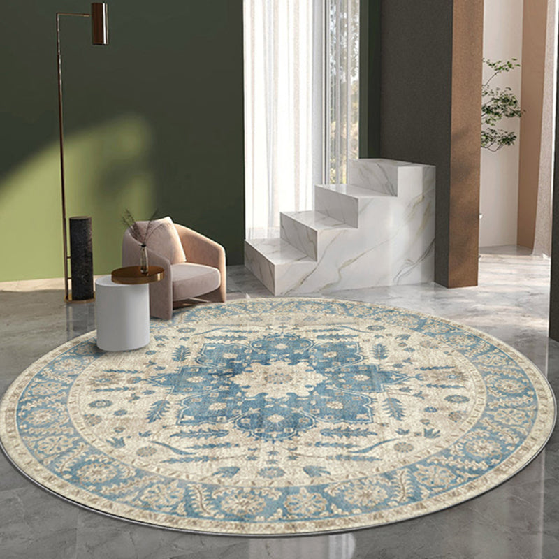 Area vintage di chiaro tappeto Polyester Etnic Pattern Easy Care Tappet per soggiorno