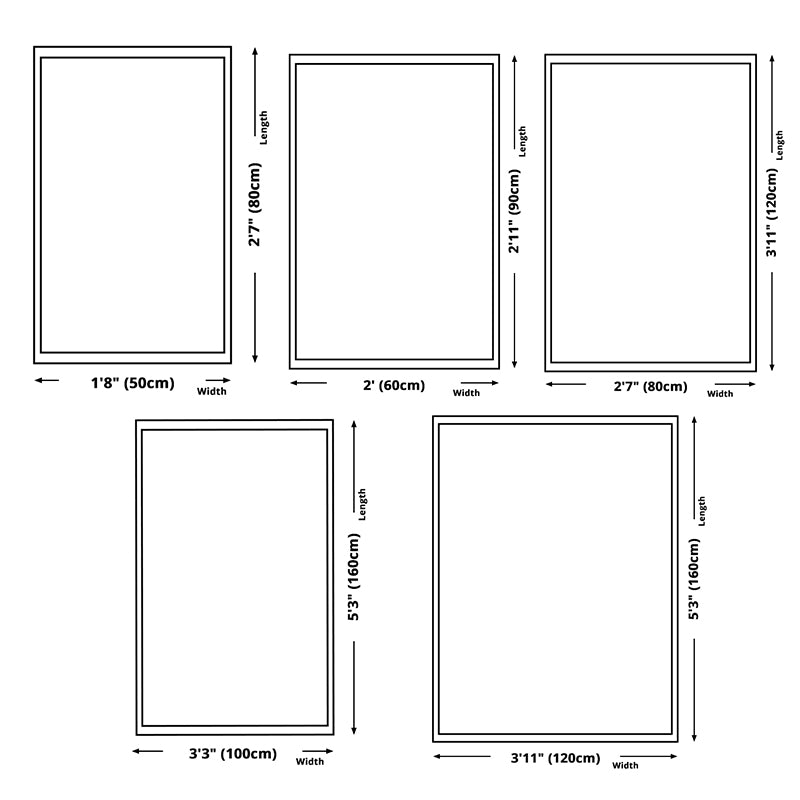 Modern Living Room Rug Graphic Carpet Polyester Non-Slip Backing Indoor Rug