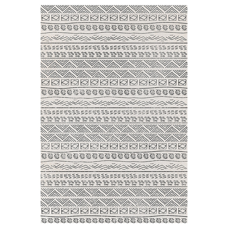 Lichte kleur huisdecoratie tapijt Boheemian Tribal Totem Area Rug Polyester met niet-slip achterste tapijt