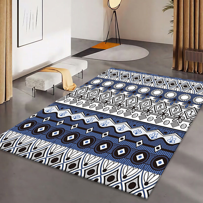 Elegante multicolor boho-chic tapijt polyester tribale patroon indoor tapijt vlek resistent tapijt voor woningdecoratie