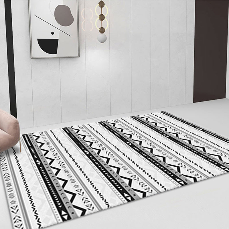 Witte toon Shabby Chic Truug Polyester Carpet Tribal Classicisme binnen Tapijt niet-slip achterste voor woonkamer