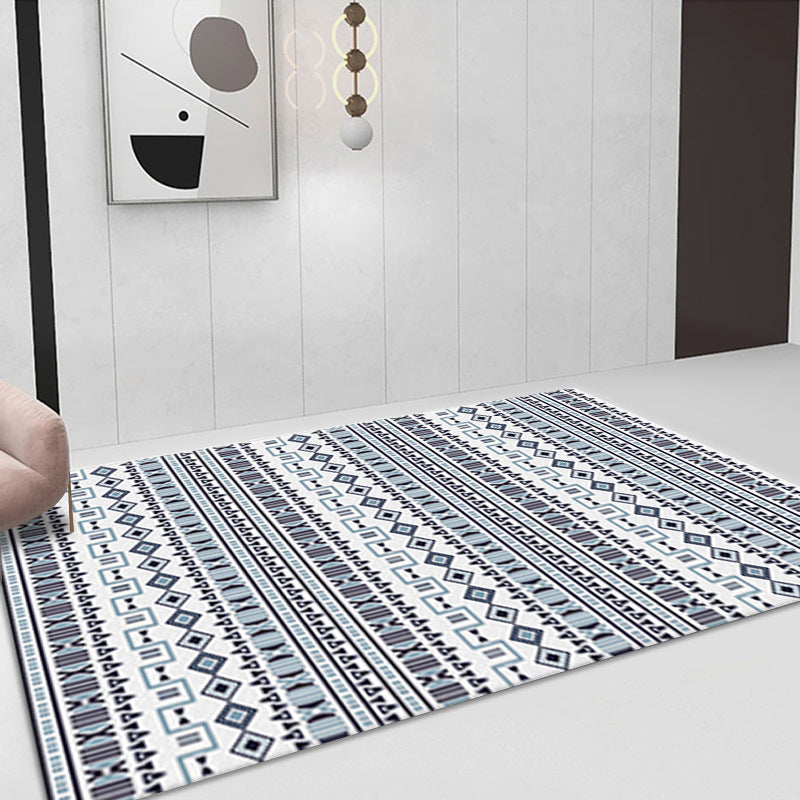 Witte toon Shabby Chic Truug Polyester Carpet Tribal Classicisme binnen Tapijt niet-slip achterste voor woonkamer