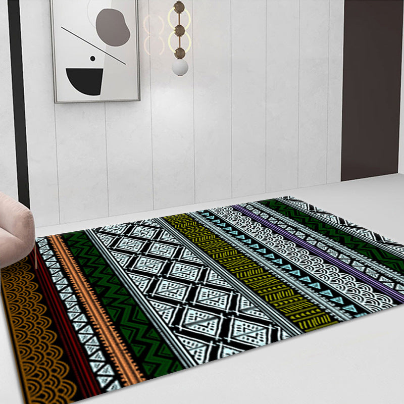 Witte toon Shabby Chic Truug Polyester Carpet Tribal Classicisme binnen Tapijt niet-slip achterste voor woonkamer
