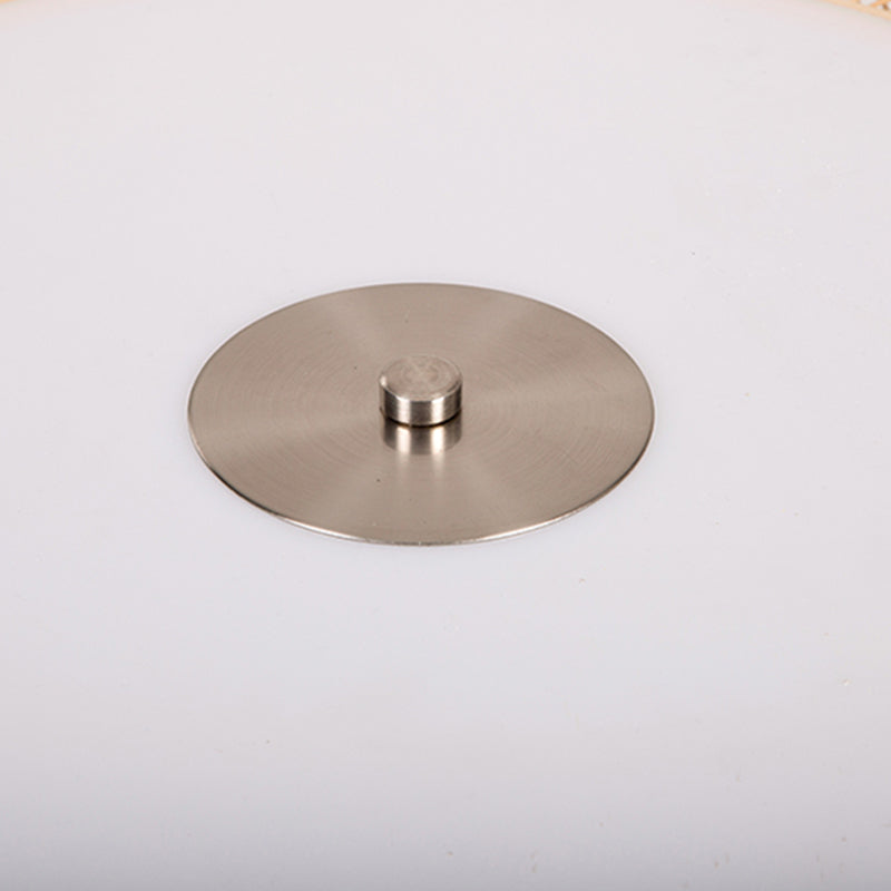 Japanese Curved Drum Flush Mount Ceiling Light Fixture Bamboo Ceiling Flush Mount Lights for Bedroom