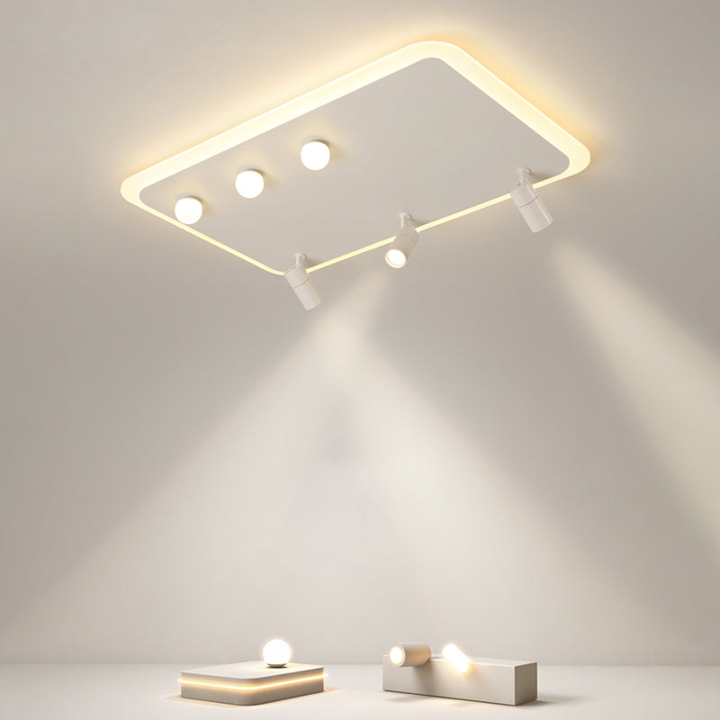 Ultramoderne LED-Deckenleuchten zur Deckenmontage, Deckenleuchte aus weißem Acryl