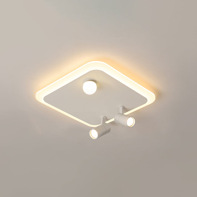 Ultramoderne LED-Deckenleuchten zur Deckenmontage, Deckenleuchte aus weißem Acryl