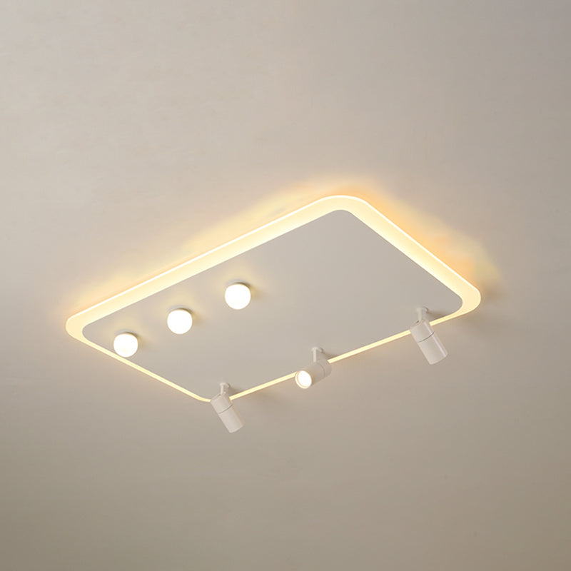 Ultramoderne LED-Deckenleuchten zur Deckenmontage, Deckenleuchte aus weißem Acryl