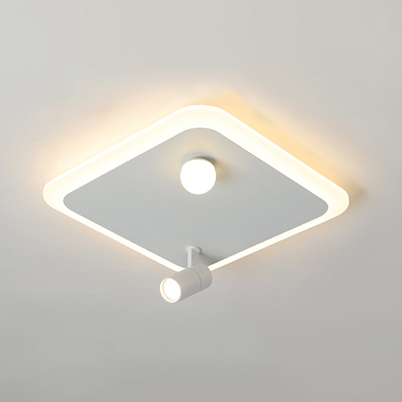 Ultramoderne LED-Deckenleuchten zur Deckenmontage, Deckenleuchte aus weißem Acryl