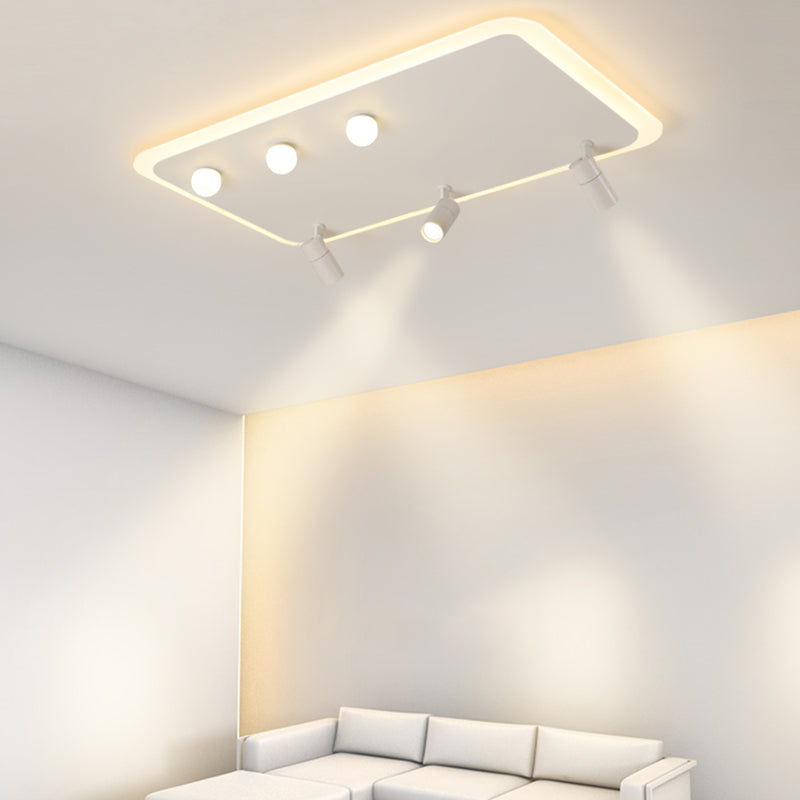 Ultramoderne LED-Deckenleuchten zur Deckenmontage, Deckenleuchte aus weißem Acryl