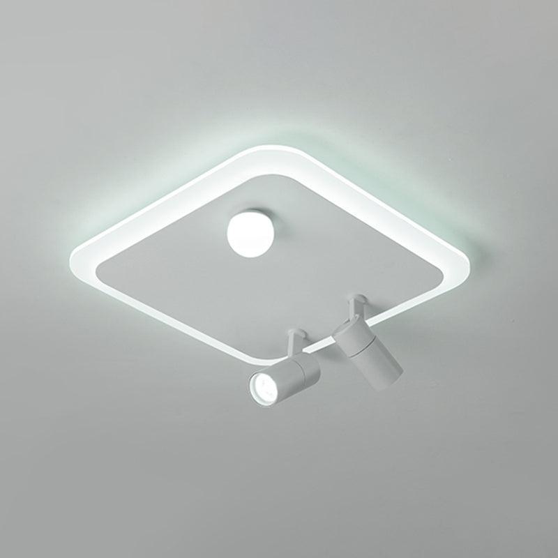 Ultramoderne LED-Deckenleuchten zur Deckenmontage, Deckenleuchte aus weißem Acryl