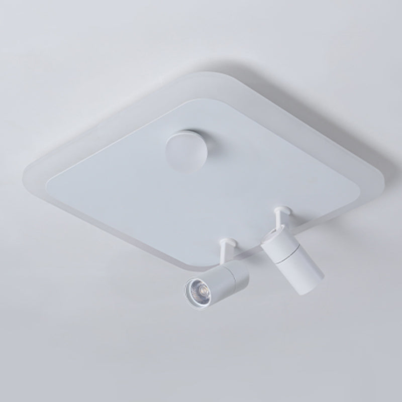 Ultramoderne LED-Deckenleuchten zur Deckenmontage, Deckenleuchte aus weißem Acryl