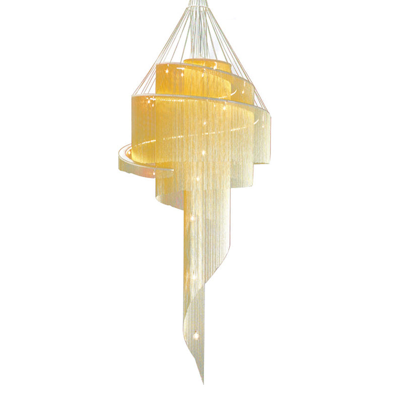 Fringed Suspension Pendant Light Modern LED Metal Pendant Ceiling Light for Home