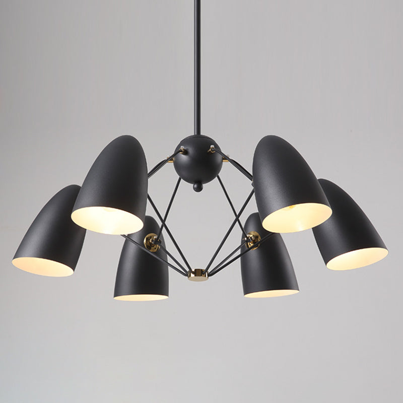 Modern Style Chandelier Pendant Light Shaded Pendant Chandelier with Metal Shade