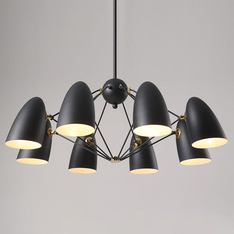 Modern Style Chandelier Pendant Light Shaded Pendant Chandelier with Metal Shade