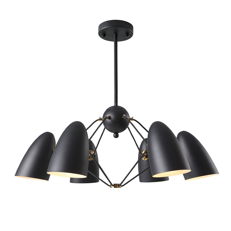 Modern Style Chandelier Pendant Light Shaded Pendant Chandelier with Metal Shade