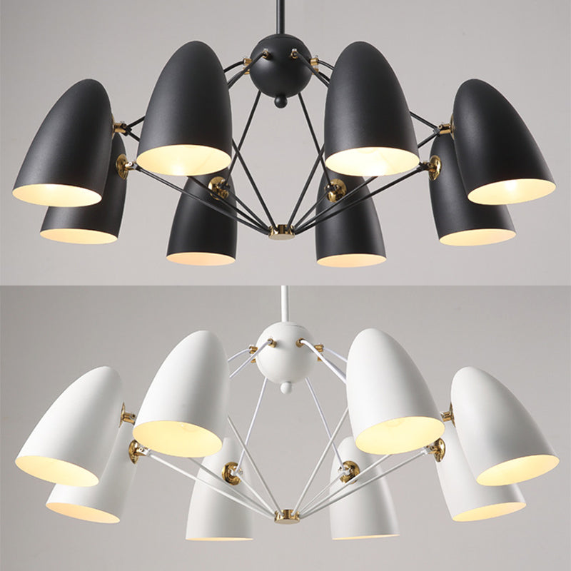 Modern Style Chandelier Pendant Light Shaded Pendant Chandelier with Metal Shade