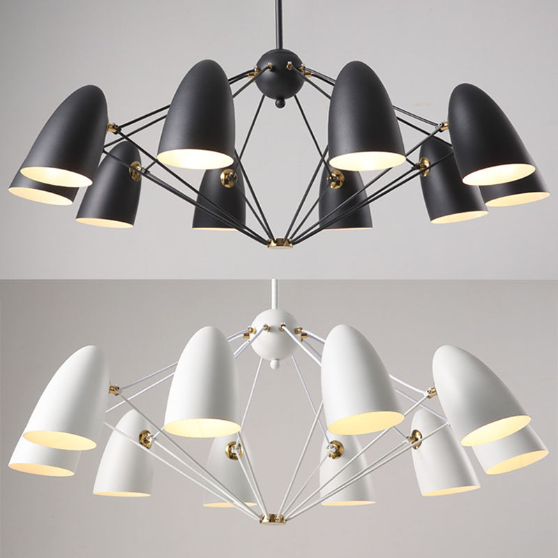 Modern Style Chandelier Pendant Light Shaded Pendant Chandelier with Metal Shade
