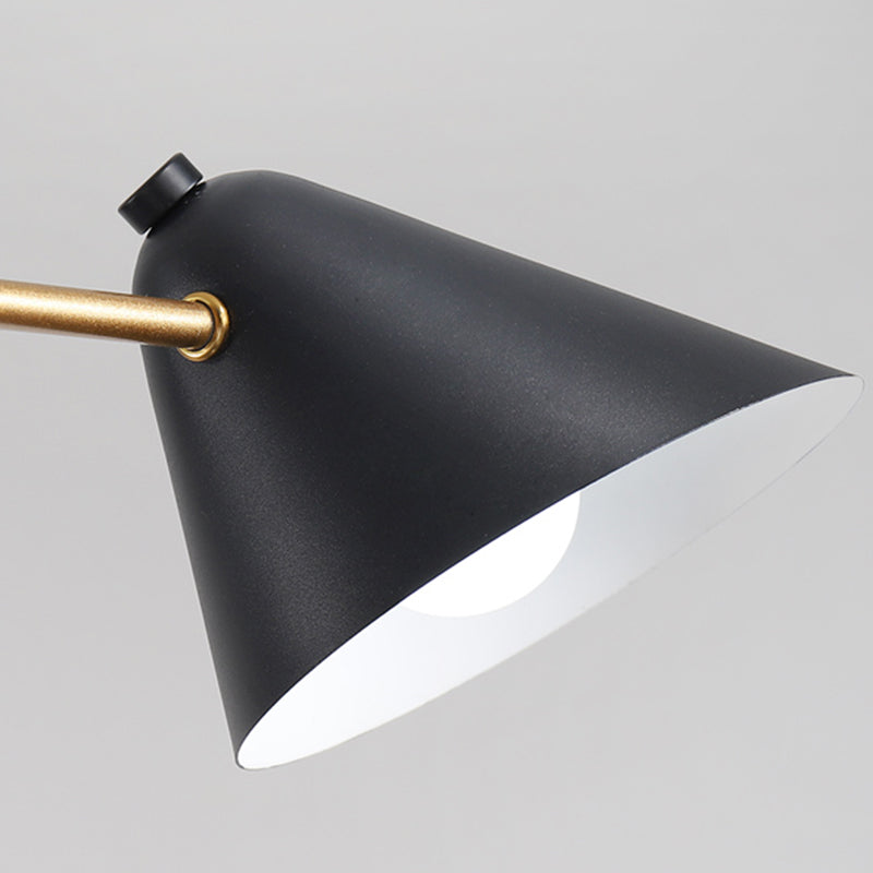 Sala da pranzo a sospensione Luce a sospensione semplice il lampadario nero apparecchiatura illuminazione con tonalità in metallo cono