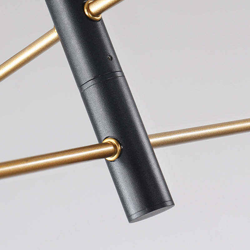 Sala da pranzo a sospensione Luce a sospensione semplice il lampadario nero apparecchiatura illuminazione con tonalità in metallo cono