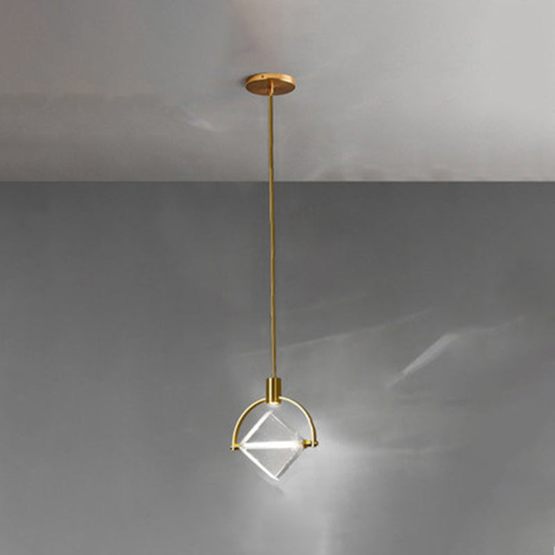 Accesorios de iluminación colgante de esfera de estilo de lujo modernos Cristal 1 luces de techo colgantes