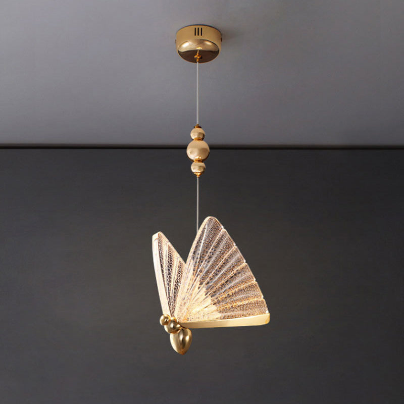 Moderne minimalistische stijl vlindervormige hangende hanglampen 2 lichten hanglichtkit met acrylschaduw
