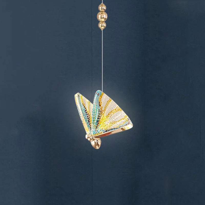 Moderne minimalistische stijl vlindervormige hangende hanglampen 2 lichten hanglichtkit met acrylschaduw