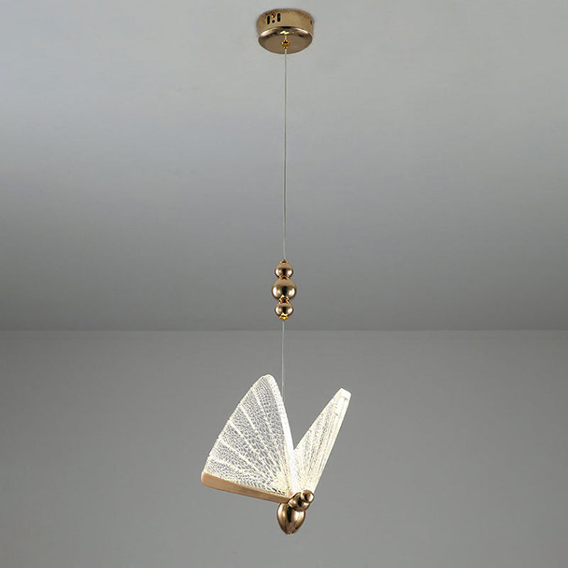 Moderne minimalistische stijl vlindervormige hangende hanglampen 2 lichten hanglichtkit met acrylschaduw