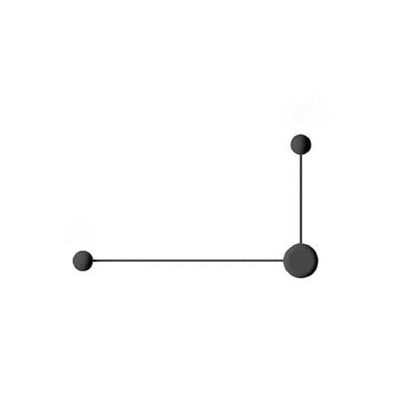 Linee geometriche Minimalismo Lampada a parete LED POST-MODERN STIIGNER SCONCE LUCI IN NERO