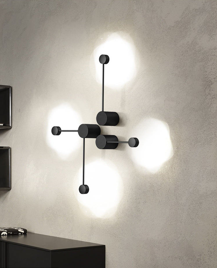 Linee geometriche Minimalismo Lampada a parete LED POST-MODERN STIIGNER SCONCE LUCI IN NERO