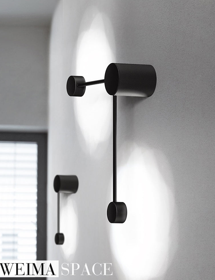 Linee geometriche Minimalismo Lampada a parete LED POST-MODERN STIIGNER SCONCE LUCI IN NERO