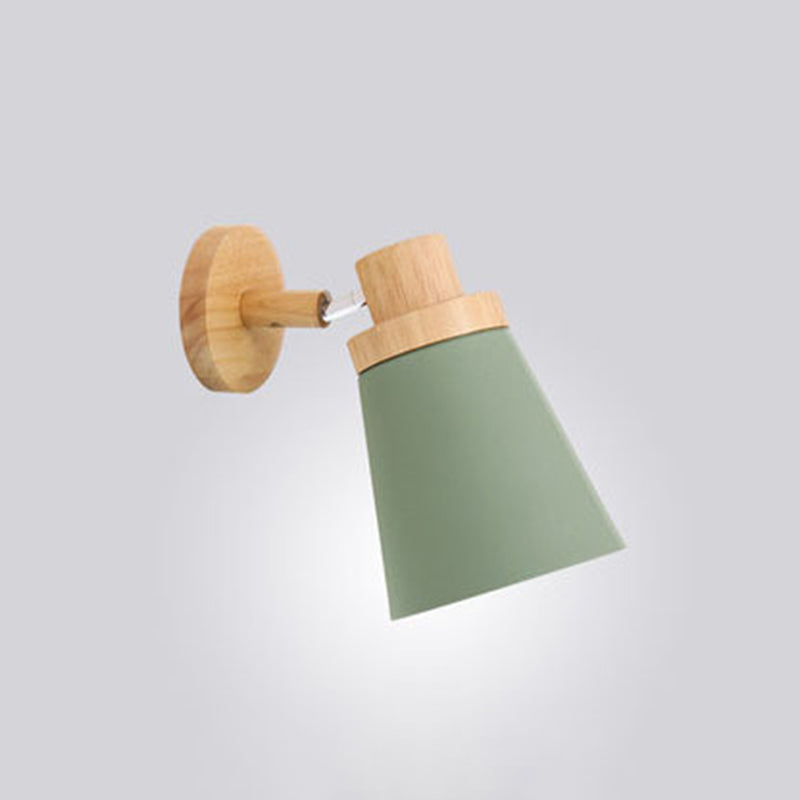 ANGLE DE LAMPO DE MALA DE MALAR NORDICA ANGLE AJUSTABLE Ajustable Simplicidad Pasillo de iluminación con base de madera sólida