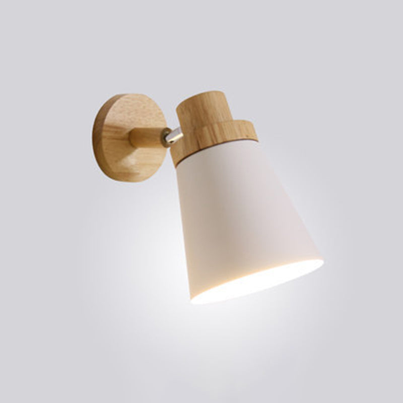 ANGLE DE LAMPO DE MALA DE MALAR NORDICA ANGLE AJUSTABLE Ajustable Simplicidad Pasillo de iluminación con base de madera sólida