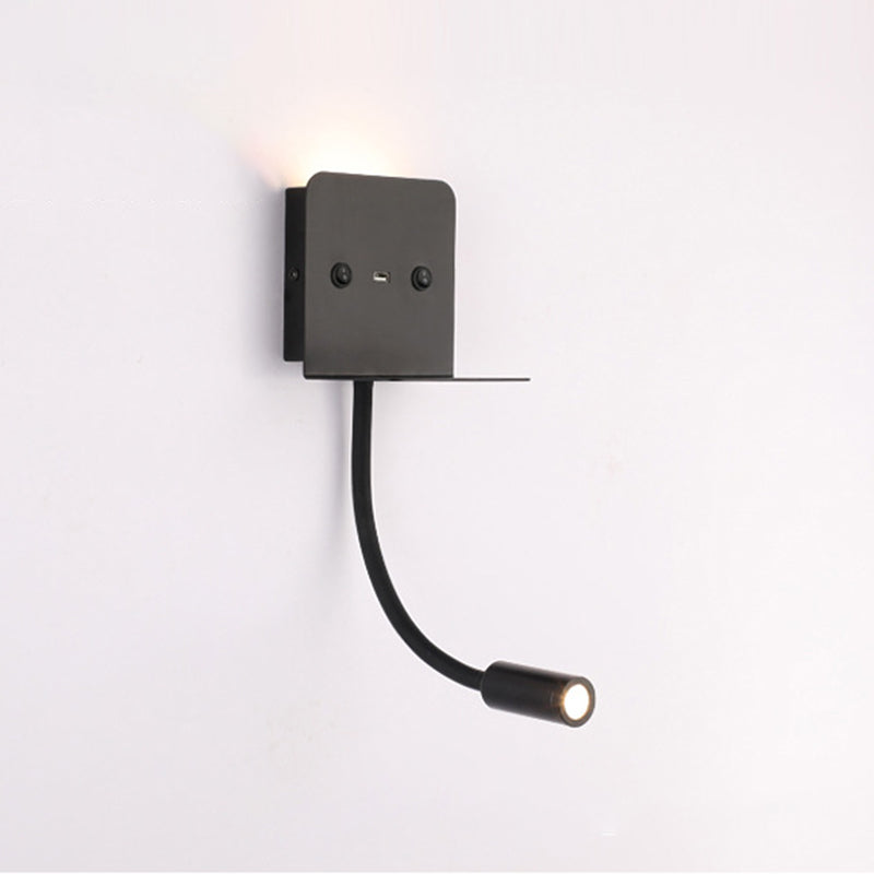 Adjustable Spotlight Design Bedside LED Reading Lamp Modern Simplicity Style Wall Mount Lamp for Bedroom
